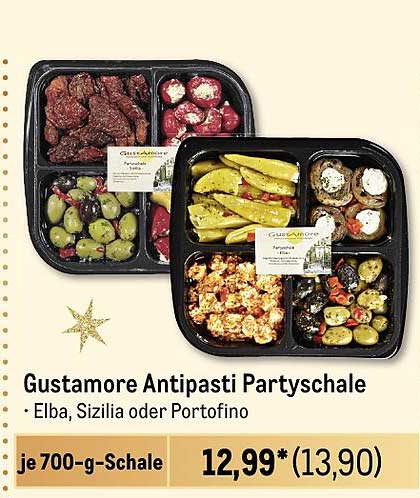 Gustamore Antipasti Partyschale