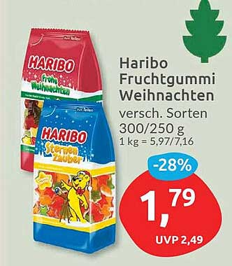 Haribo Fruchtgummi Weihnachten