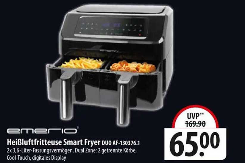 Heiße Luftfritteuse Smart Fryer DUO AF-130376.1