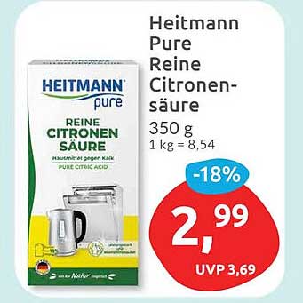 Heitmann Pure Reine Citronensäure