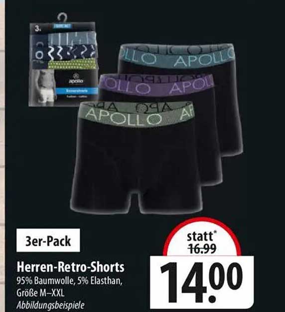 Herren-Retro-Shorts