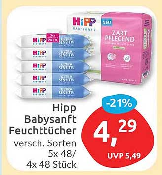 Hipp Babysanft Feuchttücher