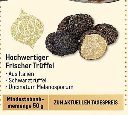 Hochwertiger Frischer Trüffel