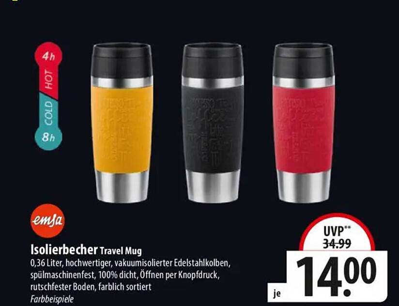 Isolierbecher Travel Mug