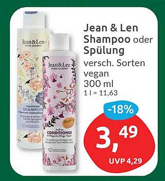 Jean & Len Shampoo oder Spülung