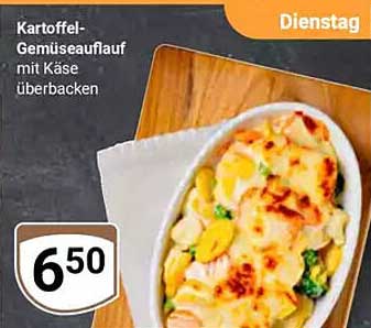 Kartoffel-Gemüseauflauf mit Käse überbacken