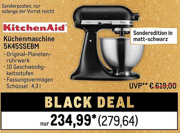 KitchenAid Küchenmaschine 5K45SEBM