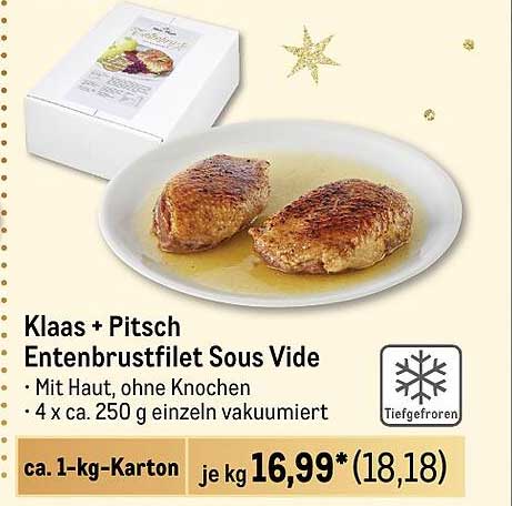 Klaas + Pitsch Entenbrustfilet Sous Vide