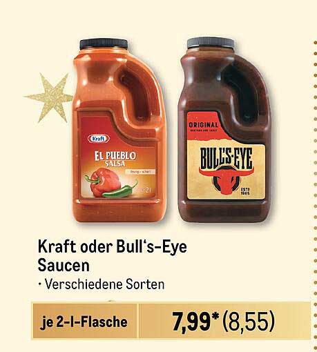 Kraft oder Bull's-Eye Saucen