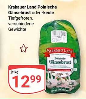 Krakauer Land Polnische Gänsebrust oder -keule