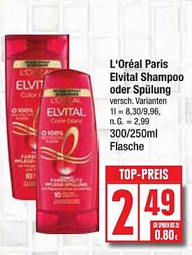 L'Oréal Paris Elvital Shampoo oder Spülung