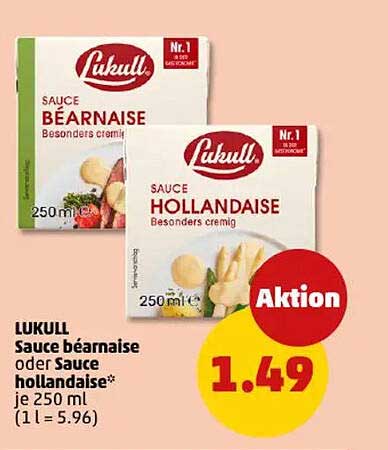 LUKULL Sauce béarnaise oder Sauce hollandaise