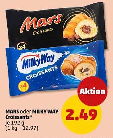 MARS oder MILKY WAY Croissants