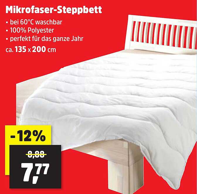 Mikrofaser-Steppbett