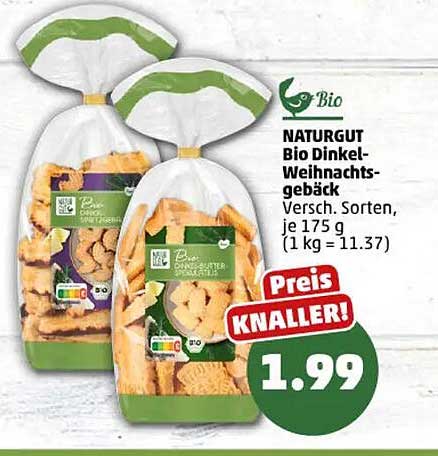 NATURGUT Bio Dinkel-Weihnachtsgebäck