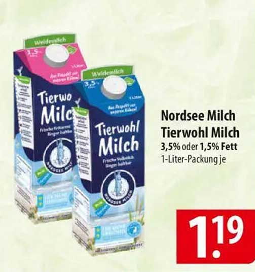 Nordsee Milch Tierwohl Milch