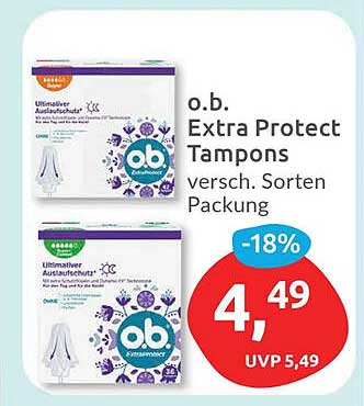 o.b. Extra Protect Tampons