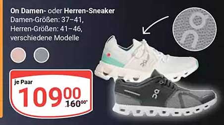 On Damen- oder Herren-Sneaker