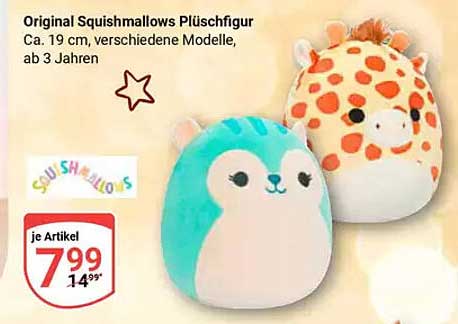 Original Squishmallows Plüschfigur