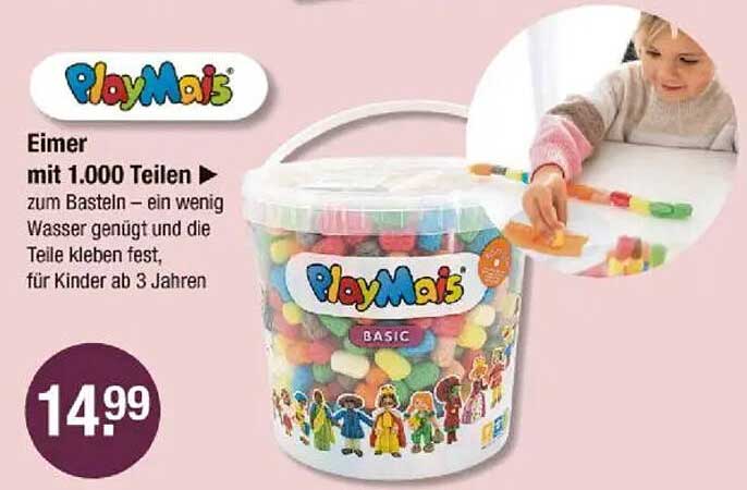 PlayMais Eimer mit 1.000 Teilen