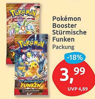 Pokémon Booster Stürmische Funken Packung