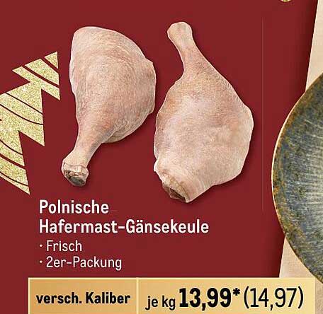 Polnische Hafermast-Gänsekeule