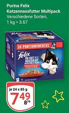 Purina Felix Katzennassfutter Multipack