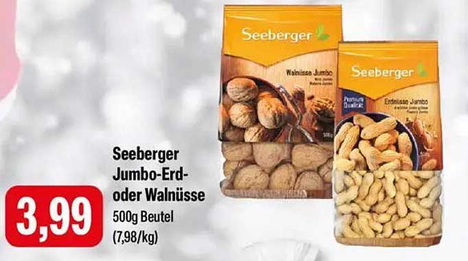 Seeberger Jumbo-Erd- oder Walnüsse