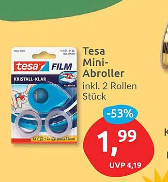 Tesa Mini-Abroller inkl. 2 Rollen