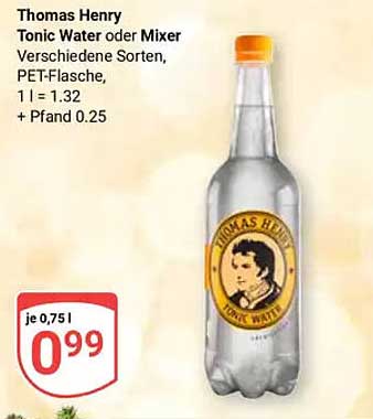 Thomas Henry Tonic Water