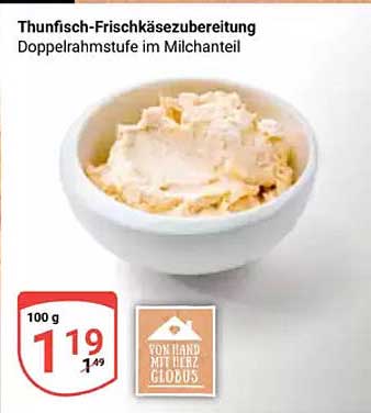 Thunfisch-Frischkäsezubereitung