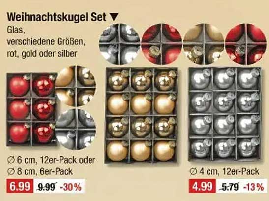 Weihnachtskugel Set