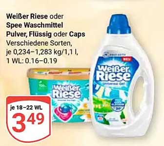 Weißer Riese oder Spee Waschmittel