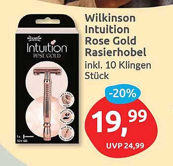 Wilkinson Intuition Rose Gold Rasierhobel