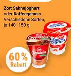 Zott Sahnejoghurt oder Kaffeegenuss