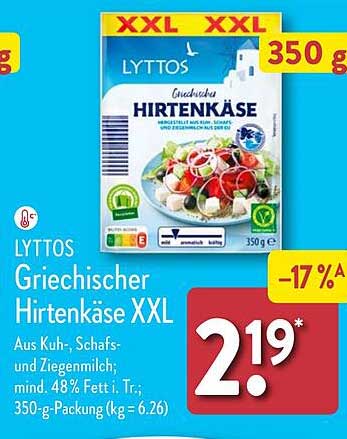 LYTTOS Griechischer Hirtenkäse XXL