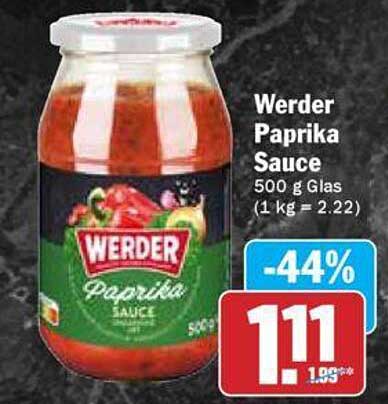 Werder Paprika Sauce