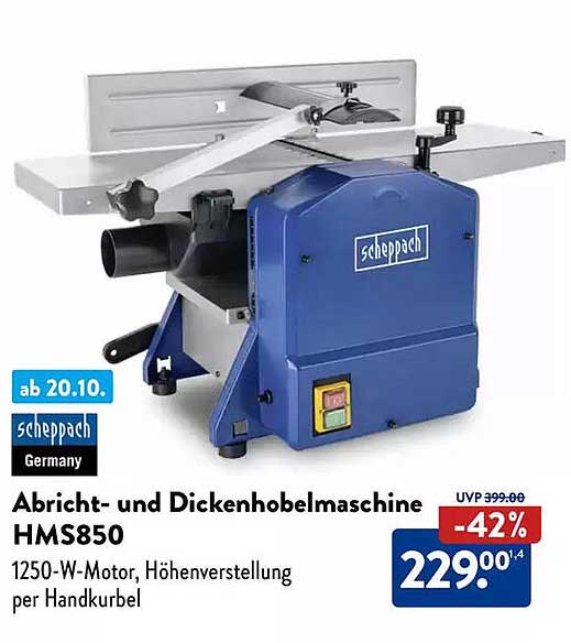 Abricht- und Dickenhobelmaschine HMS850