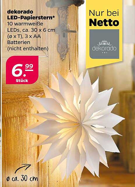 dekorado LED-Papierstern*