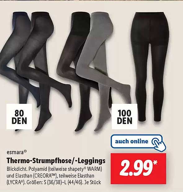 esmará Thermo-Strumpfhose/-Leggings