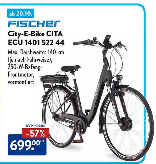 FISCHER City-E-Bike CITA ECU 1401 522 44