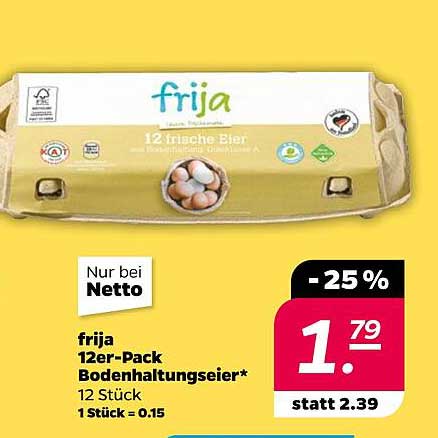 frija 12er-Pack Bodenhaltungseier*