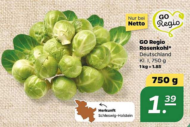 GO Regio Rosenkohl* Deutschland Kl. I, 750 g