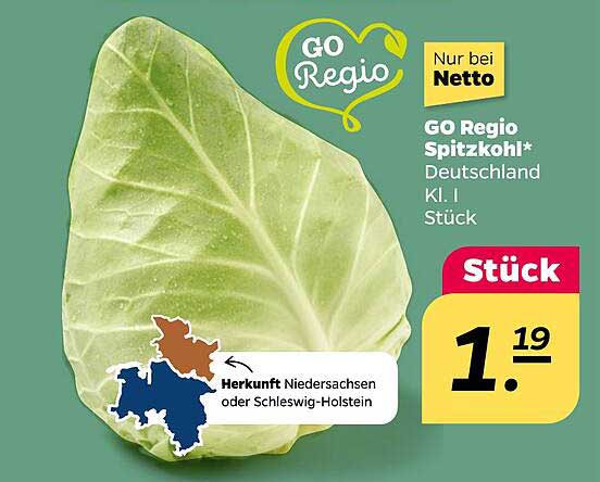 GO Regio Spitzkohl* Deutschland Kl. I Stück