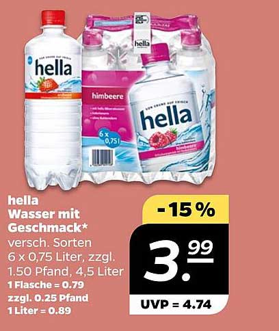 hella Wasser mit Geschmack*