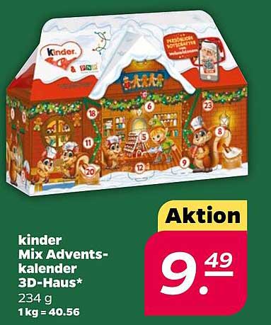 kinder Mix Adventskalender 3D-Haus*