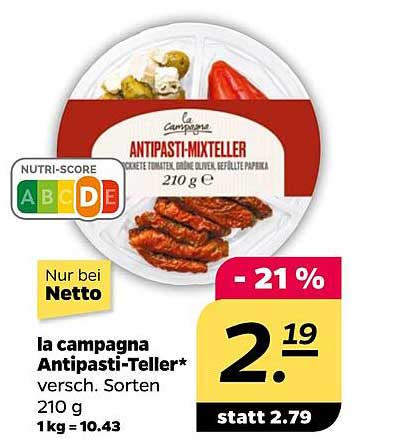 la campagna Antipasti-Teller*