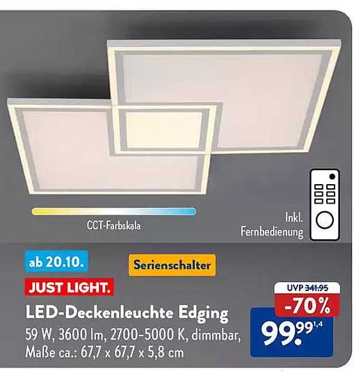 LED-Deckenleuchte Edging