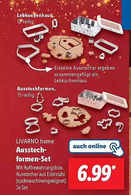 LIVARNO home Ausstechformen-Set