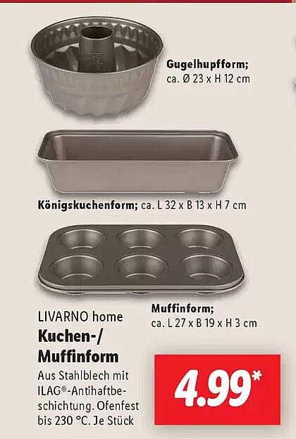 LIVARNO home Kuchen-/Muffinform